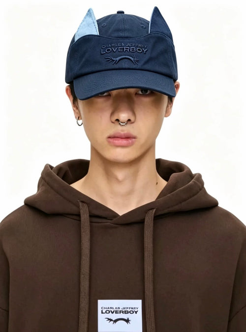 Charles Jeffrey LOVERBOY Colour‑Block Ears Baseball Cap, SS26